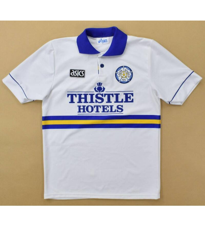 1993-95 Leeds United Retro Home Kit Soccer Jersey